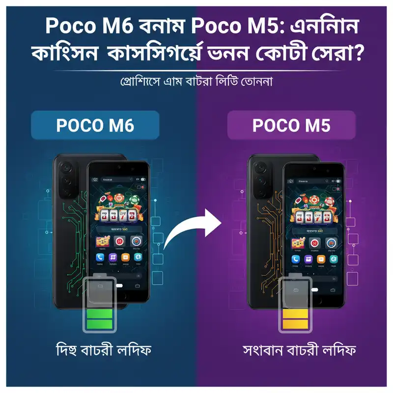 Poco M6 বনাম Poco M5 ক্যাসিনো গেমিং পারফরম্যান্স